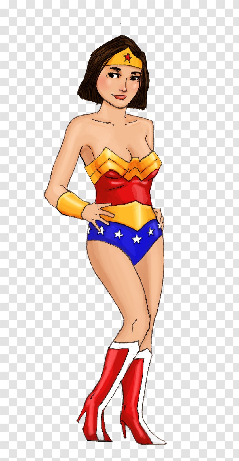 Superman Wonder Woman Female Drawing - Watercolor Transparent PNG