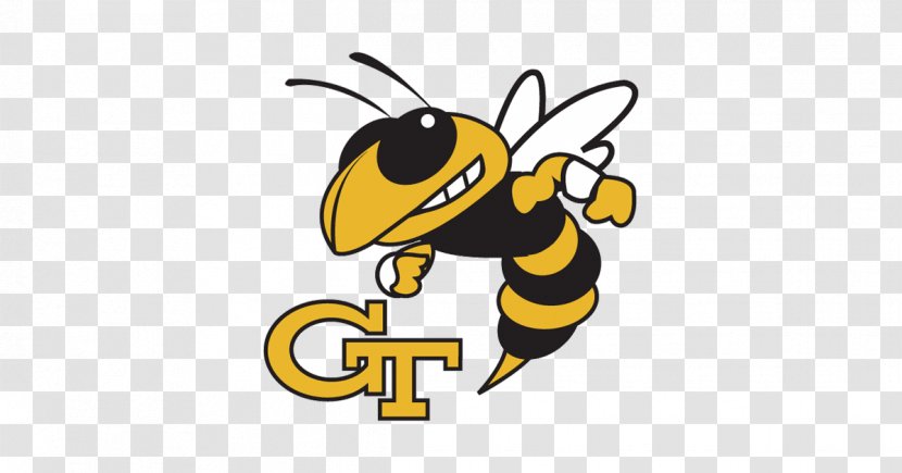 Georgia Institute Of Technology Tech Yellow Jackets Football Men's Track And Field Women's Bulldogs - Logo - Tecnology Transparent PNG
