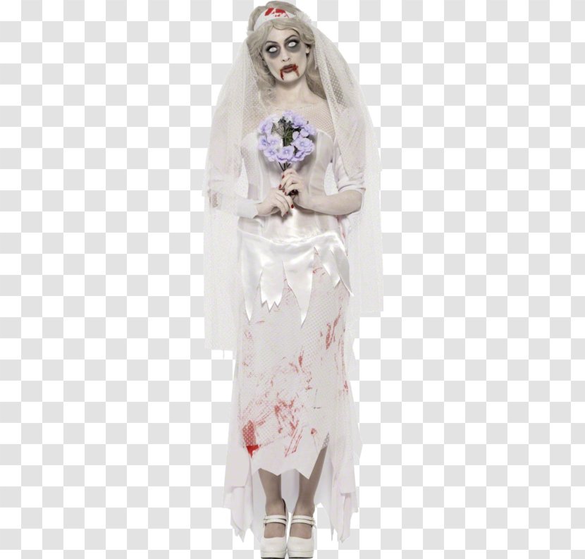Costume Party Halloween Bride Dress - Bouquet Transparent PNG