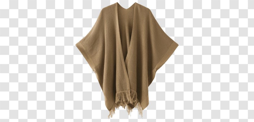 Cardigan Sweater Fashion Poncho Cape - Sleeve Transparent PNG
