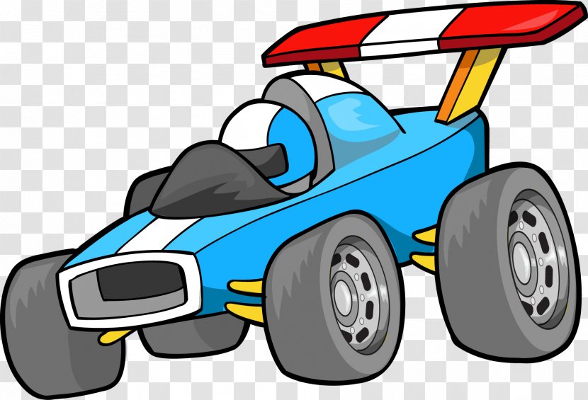 Cartoon Auto Racing - Vector Car Transparent PNG