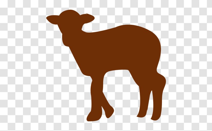 Sheep Cattle Silhouette - Dog Like Mammal Transparent PNG