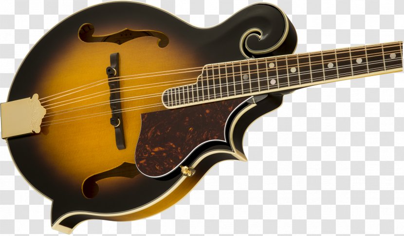 Mandolin Acoustic Guitar Bass Acoustic-electric Musical Instruments - Flower - Sunburst Transparent PNG