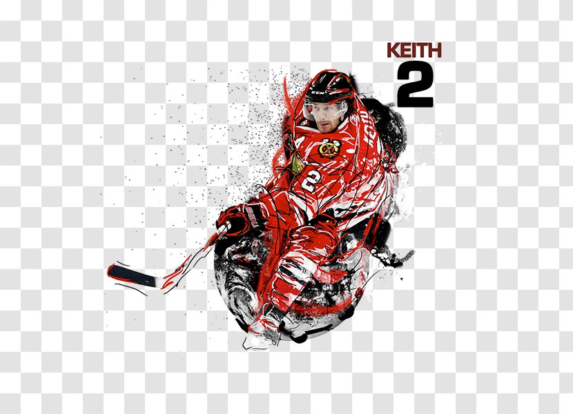 Protective Gear In Sports Graphic Design Poster - Typography - Chicago Blackhawks Transparent PNG