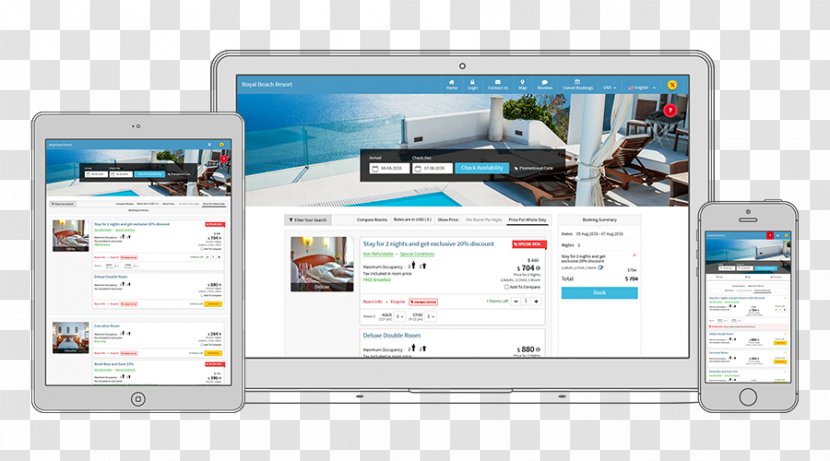 Online Hotel Reservations Internet Booking Engine Computer Reservation System Program - Goa Transparent PNG