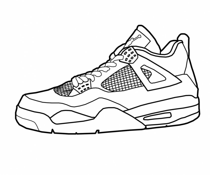 Air Jordan Coloring Book Shoe Nike Sneakers - Skate - Free Get Well Soon Images Transparent PNG