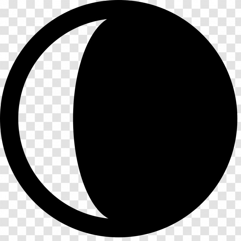 Lunar Phase Crescent New Moon - Full Transparent PNG