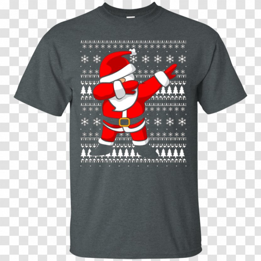 T-shirt Hoodie Gildan Activewear Sleeve - T Shirt - Dabbing Santa Transparent PNG