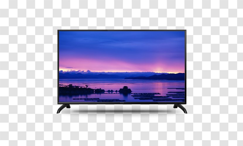 LED-backlit LCD Panasonic Smart TV High-definition Television - Flat Panel Display - Document Service Transparent PNG
