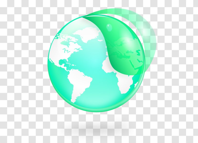 Globe World Map Clip Art - Robinson Projection Transparent PNG