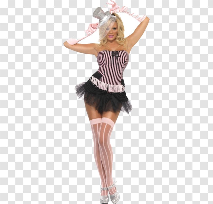 Moulin Rouge Costume Party Burlesque Dress - Watercolor Transparent PNG