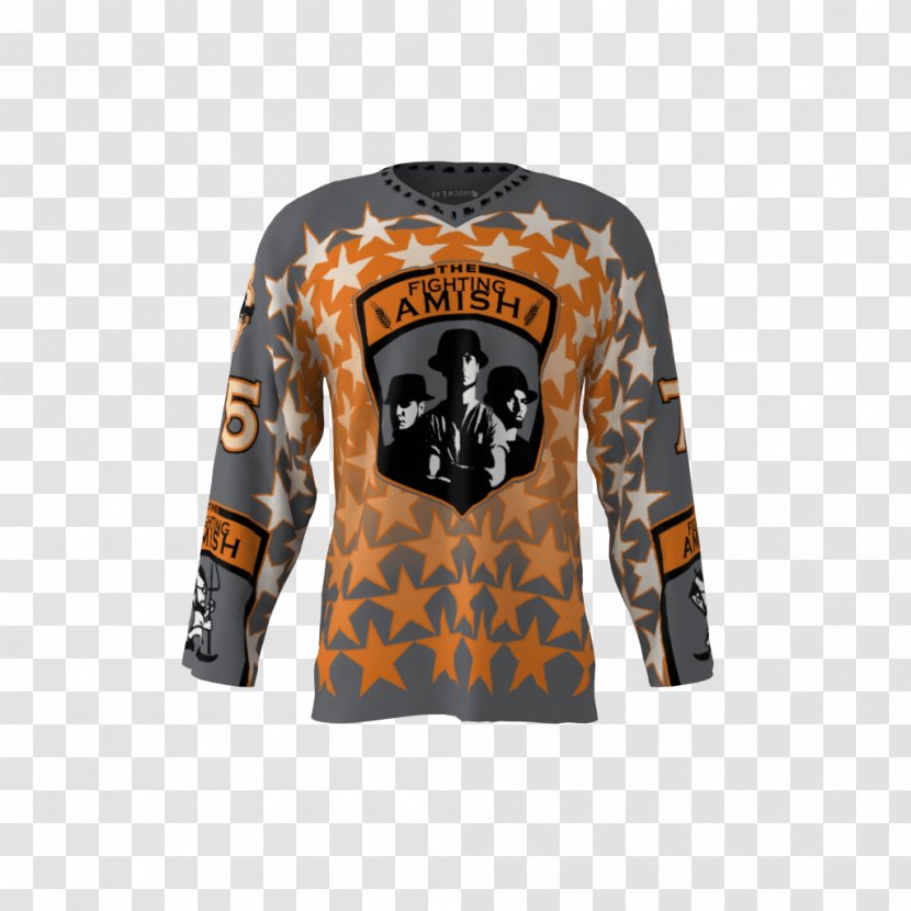 Hockey Jersey T-shirt Sleeve Sweater - Longsleeved Tshirt - Design Transparent PNG