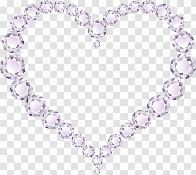 Heart Pearl Necklace Clip Art - Drawing - GOLDEN HEART Transparent PNG