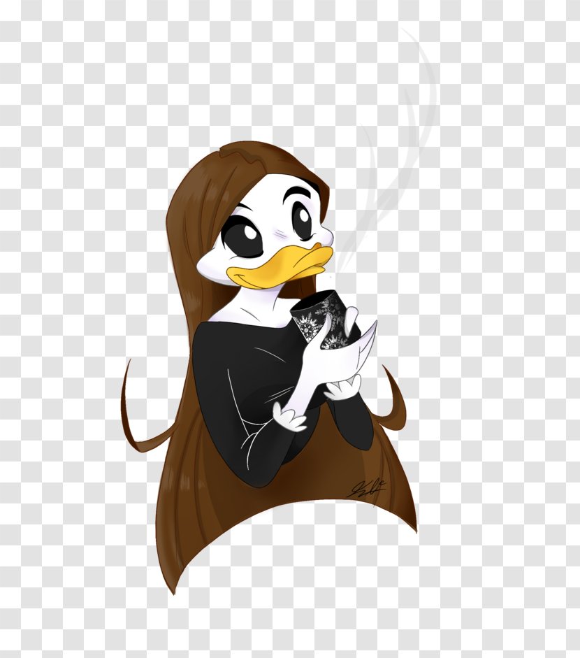 Penguin Beak Character Clip Art - Cartoon - Drink Tea Transparent PNG