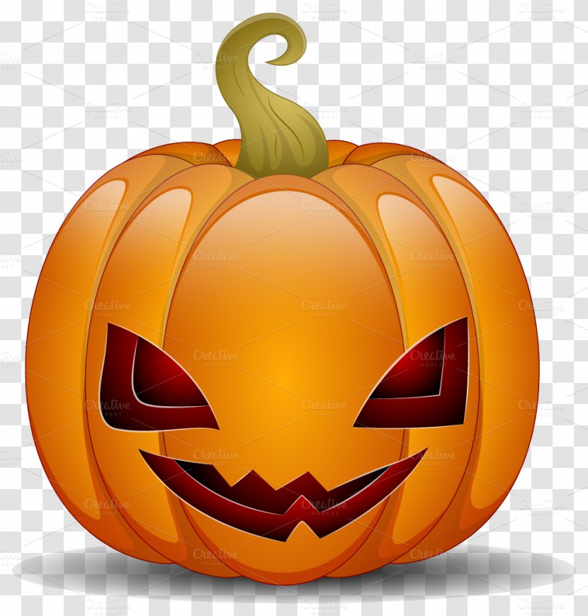 Pumpkin Calabaza Jack-o'-lantern Halloween - Jack O Lantern - Creative Transparent PNG
