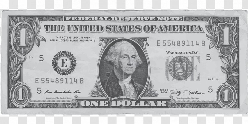United States One-dollar Bill Dollar Banknote - Banknotes Of The Transparent PNG