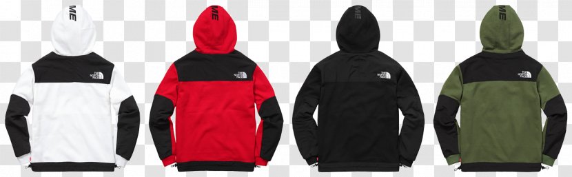 Supreme The North Face Jacket Hoodie Backpack - Black With Hood Transparent PNG