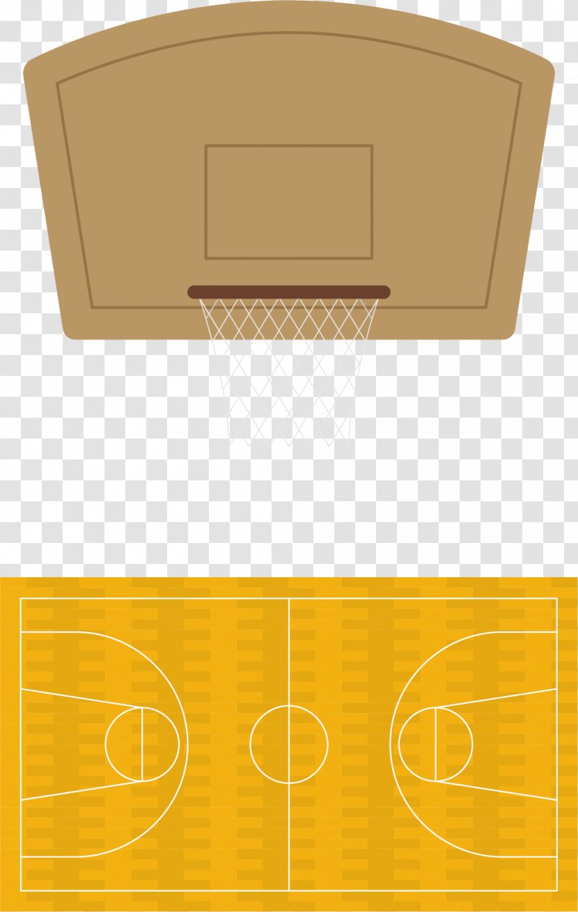 Paper Yellow Label Font - Basketball Backboard Transparent PNG