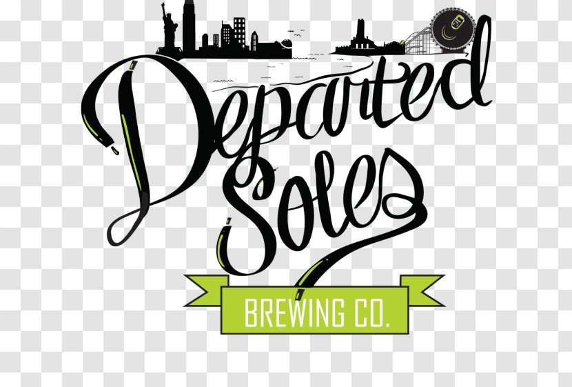Departed Soles Brewing Company Beer Grains & Malts Brewery Logo - New Jersey Skyline Transparent PNG