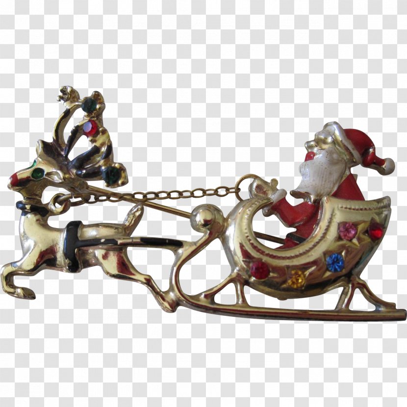 Christmas Ornament Chariot - Santa Sleigh Transparent PNG