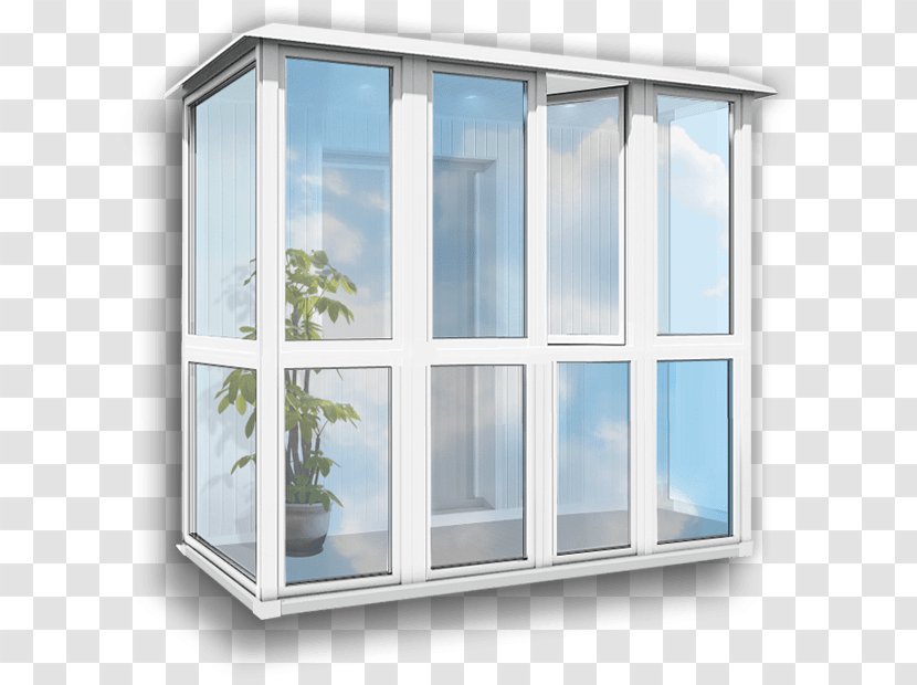 Window Balcony Loggia Door Polyvinyl Chloride - Handrail Transparent PNG