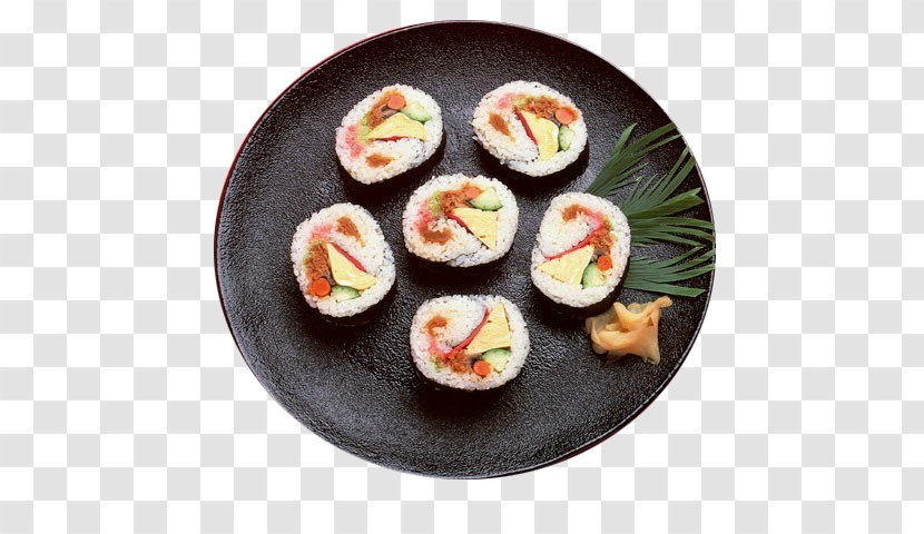 Sushi California Roll Tsukiji Fish Market Japanese Cuisine Gimbap - Food Transparent PNG