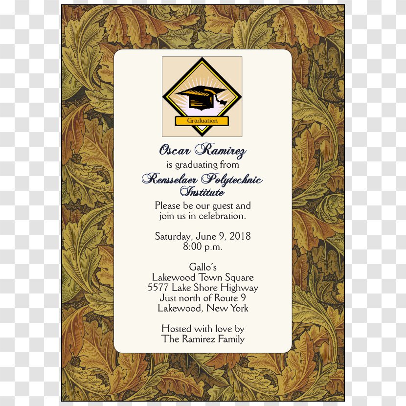 Wedding Invitation Naming Ceremony Party Infant - Graduation - Graduate 2018 Transparent PNG