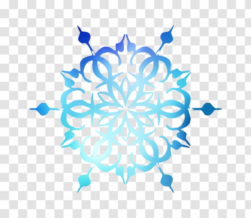 Pattern Snowflake Vector Graphics Blue - Symmetry Transparent PNG