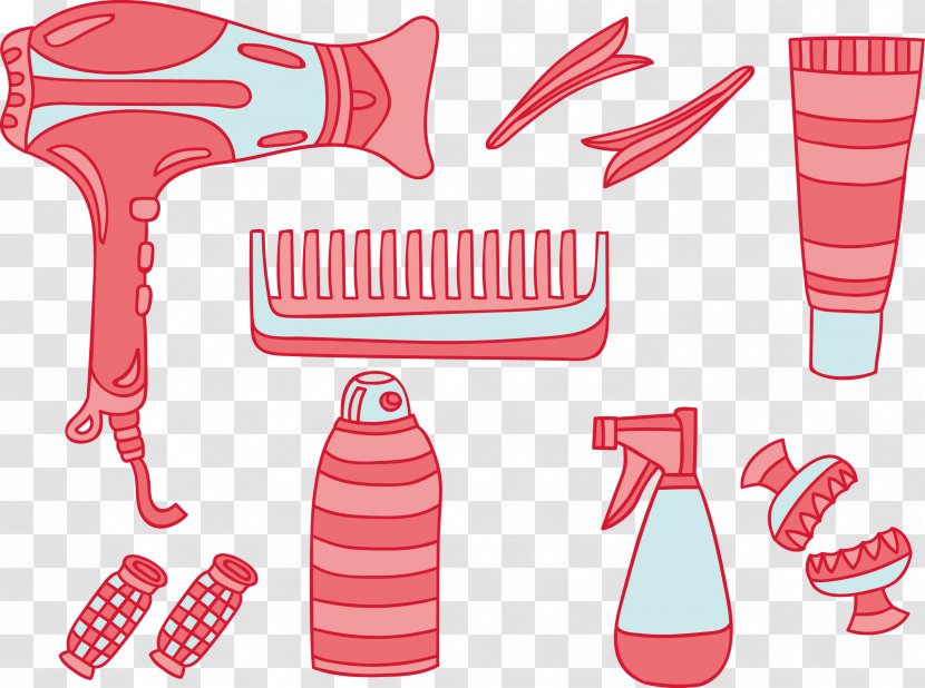 Comb Hair Dryer - Food - Vector Hairdryer Transparent PNG