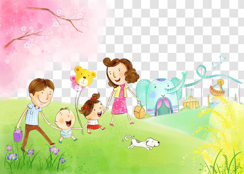 Parenting Child Family Orphan - Cartoon - A Happy Transparent PNG