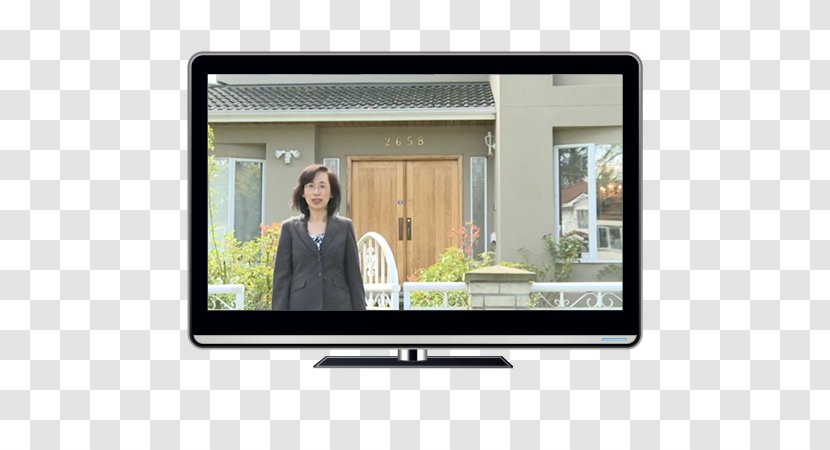 LCD Television Computer Monitors Flat Panel Display Video Device - Real Estate Agency Flyer Transparent PNG