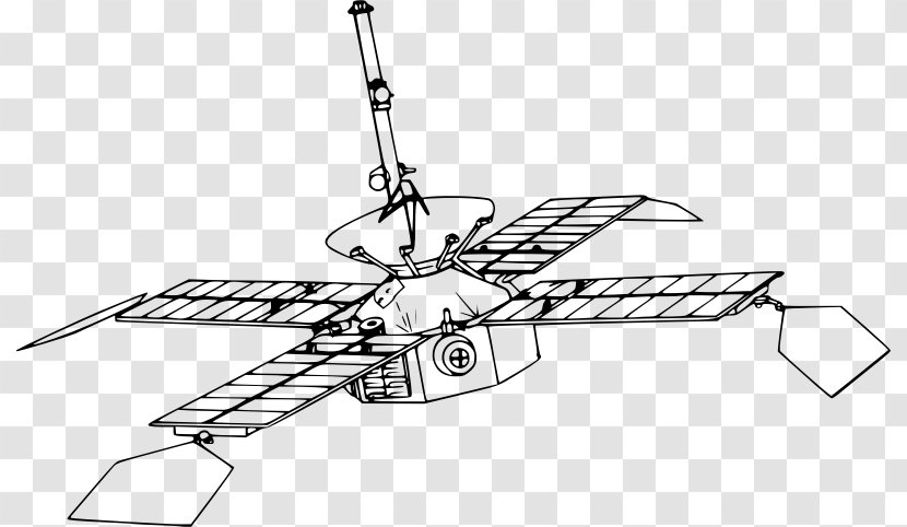 Mariner Program Space Probe 4 Diagram Clip Art - 10 Transparent PNG