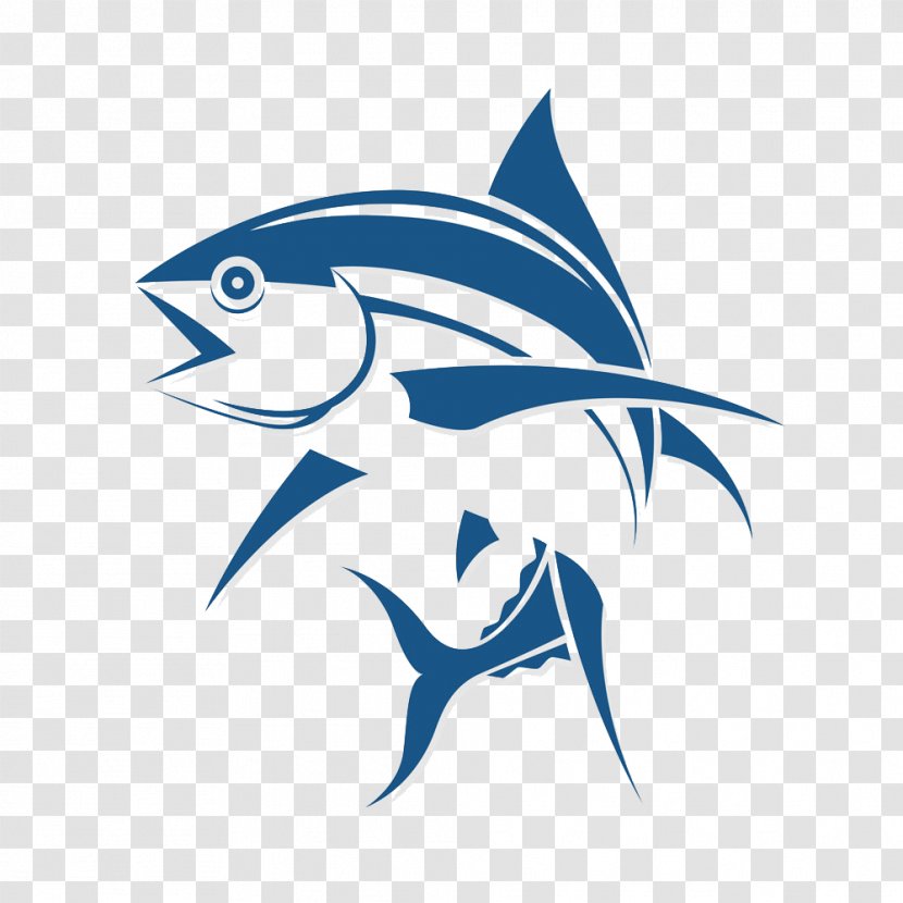 Logo Tuna Fishing - Dolphin - Cartoon Fish Transparent PNG