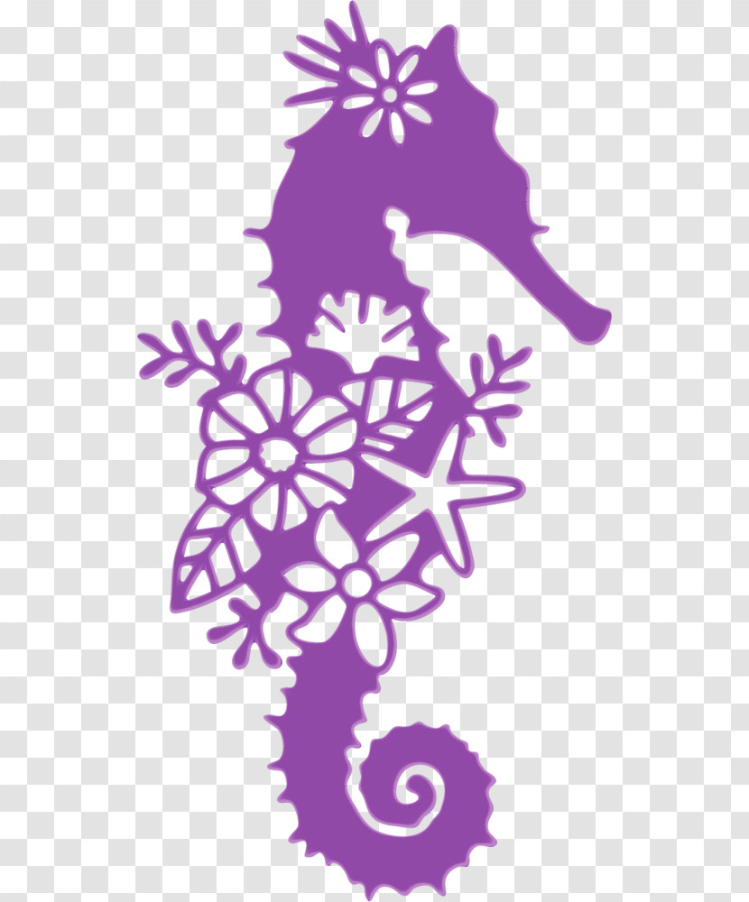 Yellow Seahorse Royalty-free Silhouette Cartoon Black And White Transparent PNG