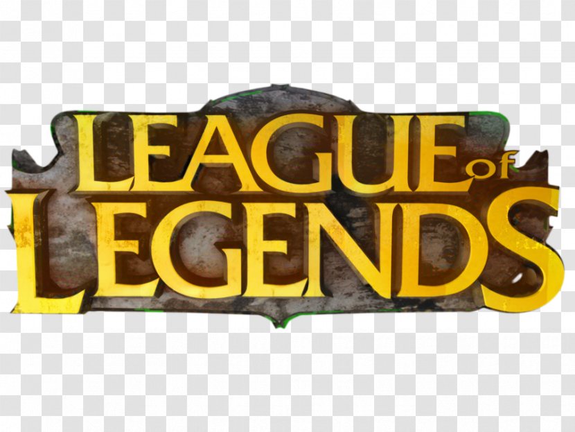 League Of Legends Logo - Text - Yellow Transparent PNG
