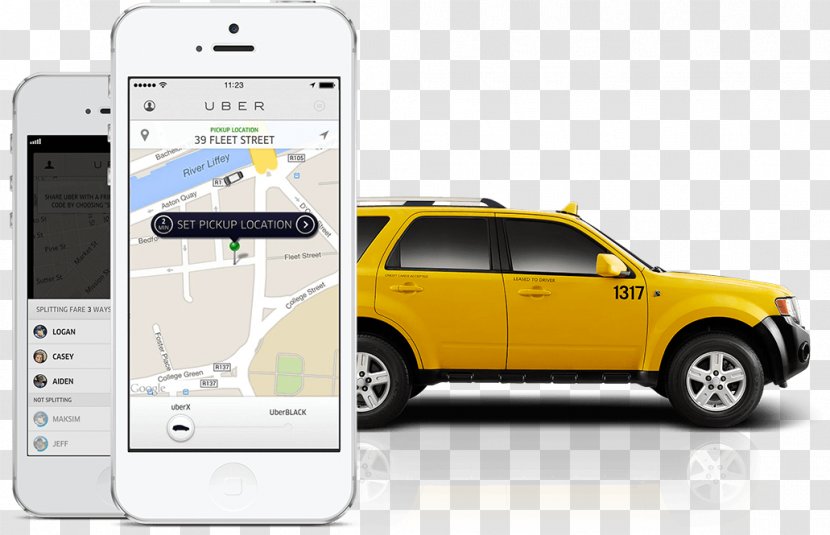 Taxi Uber Car Customer Service - Multimedia Transparent PNG