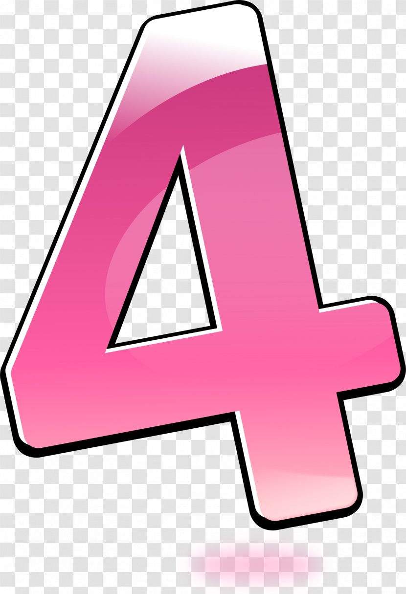 Number Clip Art - Symbol - 4 Transparent PNG