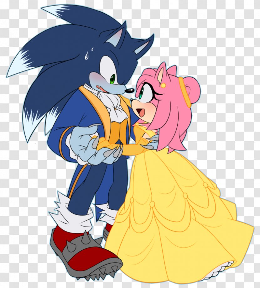 Beast Amy Rose Belle Sonic Boom YouTube - Frame - Beauty And The Transparent PNG