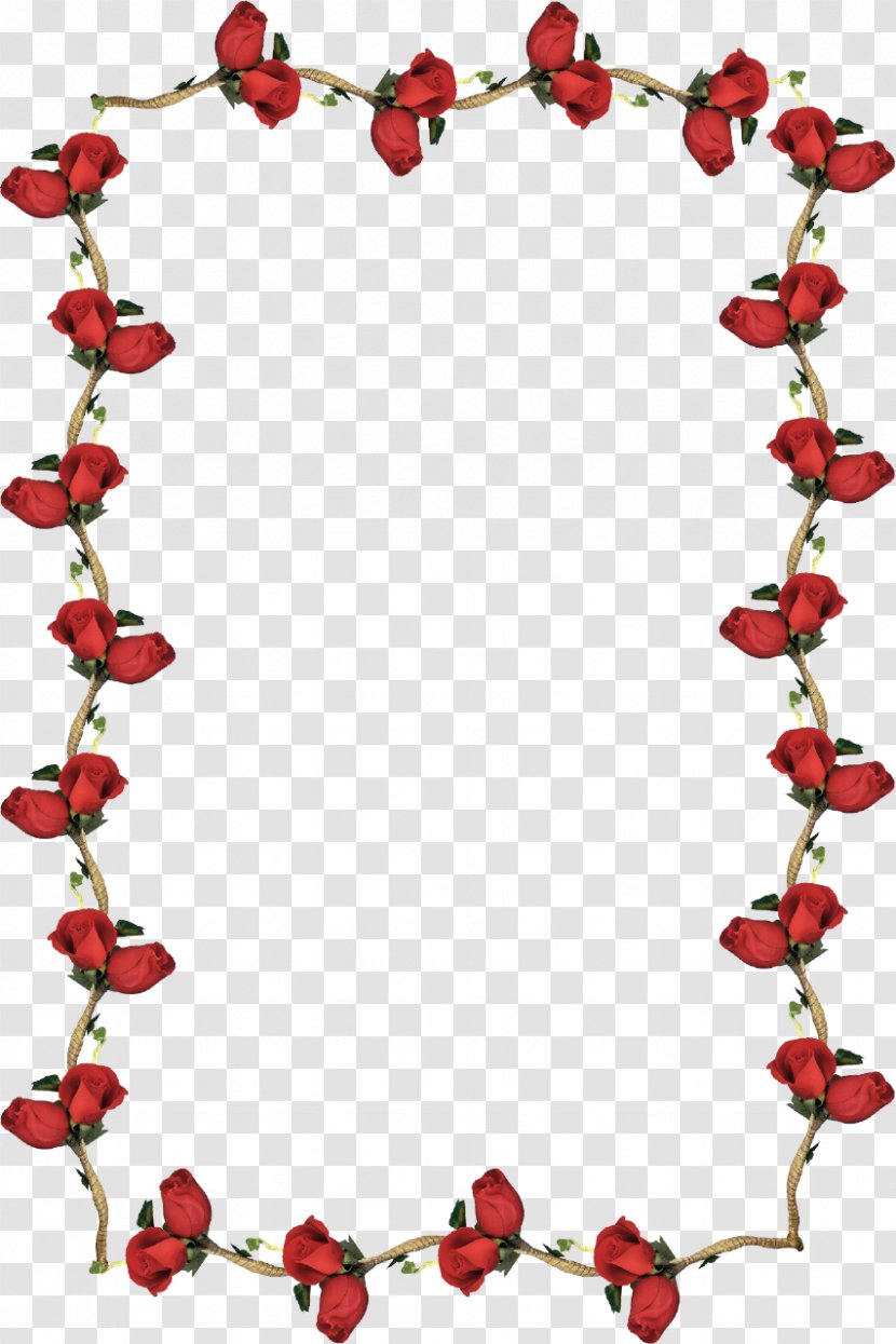 Rose Red Picture Frames Clip Art - Blue - Border Transparent PNG