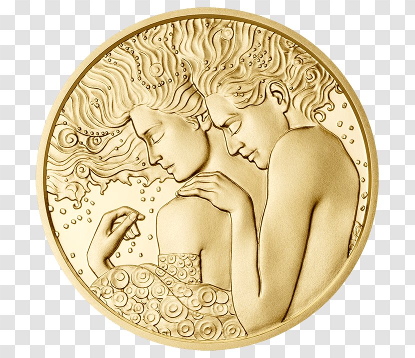 Gold Coin Austria Face Value - Sigmund Freud Transparent PNG
