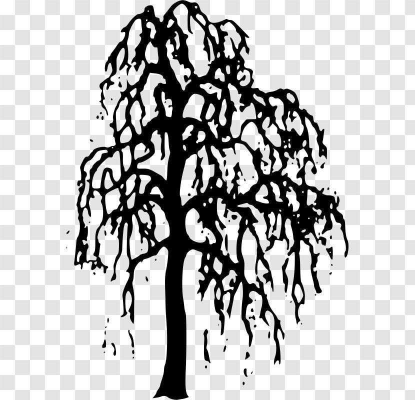 Tree Willow Clip Art - Sticker Transparent PNG