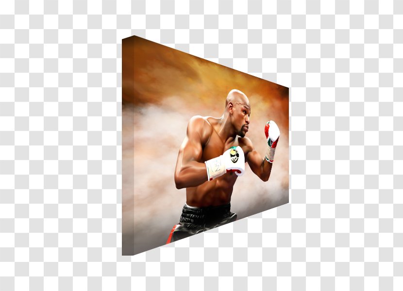 Painting Work Of Art Boxing Professional Wrestler - Frame - Floyd Mayweather Transparent PNG