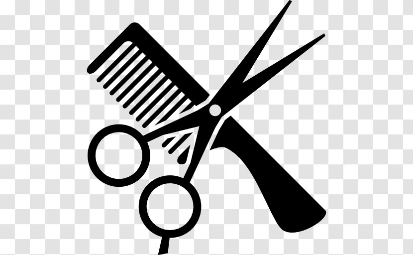 Comb Cosmetologist Beauty Parlour Hair-cutting Shears Clip Art - Hair Styling Tools - Hairstyle Transparent PNG