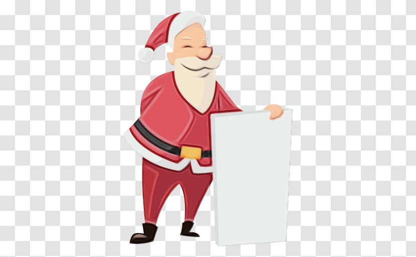 Santa Claus - Paint - Christmas Cartoon Transparent PNG