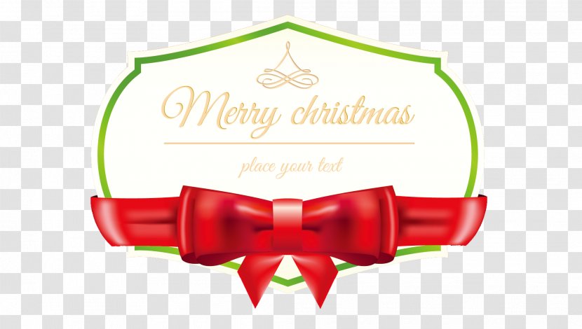 Ribbon Christmas - Logo - Exquisite Bow Background Vector Material Transparent PNG