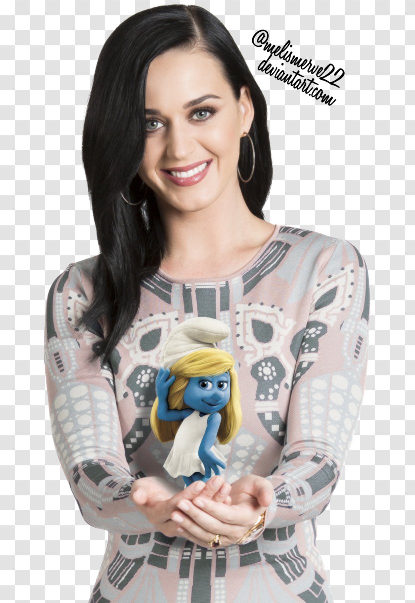 Katy Perry Smurfette The Smurfs 2 Vexy - Cartoon Transparent PNG