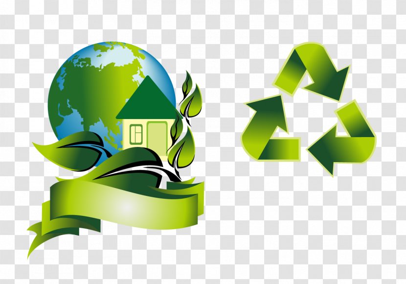 Ecology Environmental Protection Euclidean Vector - Sign - Arrow Earth Transparent PNG