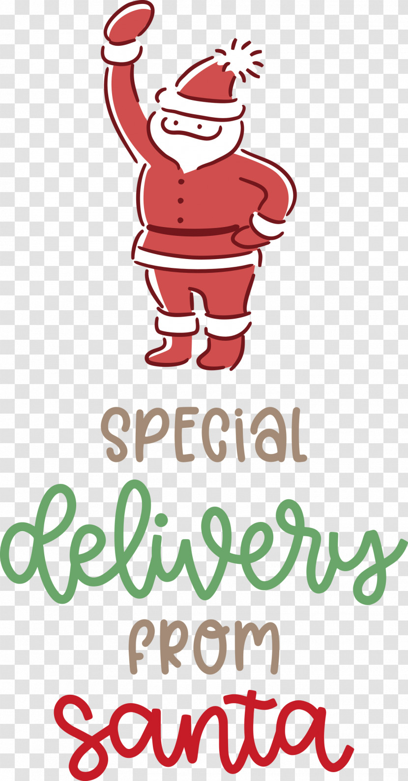 Special Delivery From Santa Santa Christmas Transparent PNG