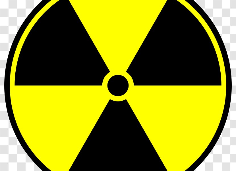Nuclear Power Radioactive Decay Hazard Symbol Sticker Clip Art - Area Transparent PNG