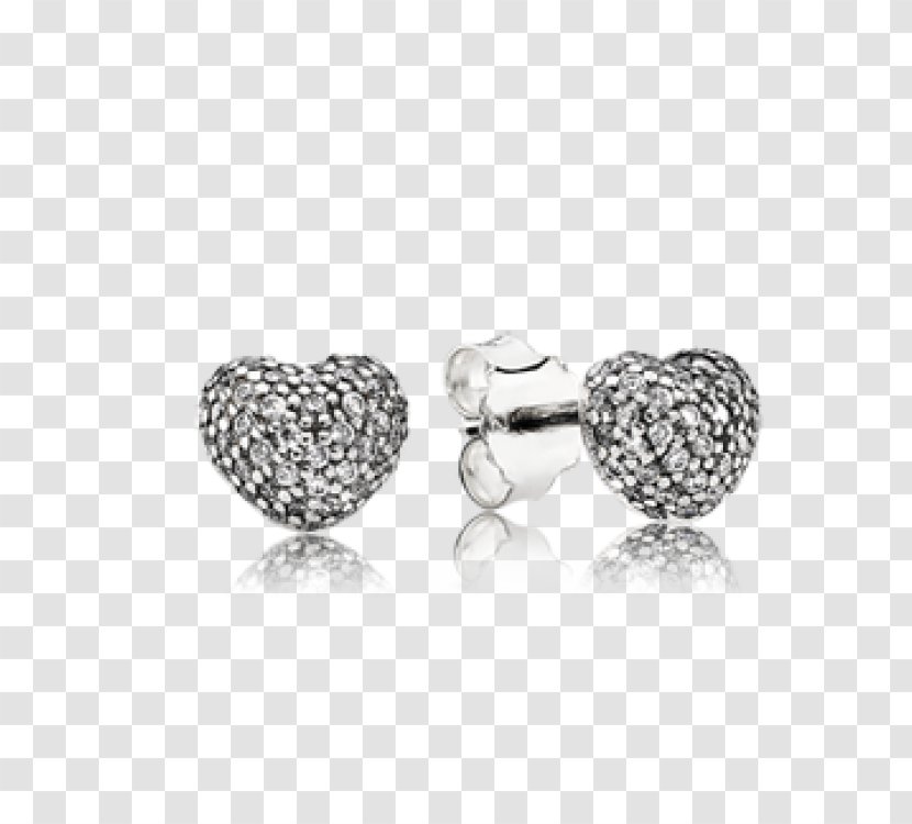 Earring Pandora Cubic Zirconia Charm Bracelet Jewellery - Gold Transparent PNG